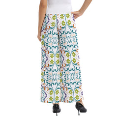 Elastic Waist Wide Leg Pant