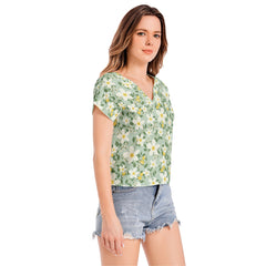 Batwing Sleeve V-Neck Top