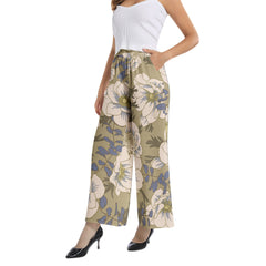 Elastic Waist Wide Leg Pant