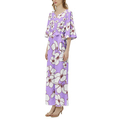 Dolman Sleeve Belted Wide Leg Jumpsuit