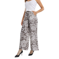 Elastic Waist Wide Leg Pant