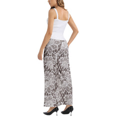 Elastic Waist Wide Leg Pant