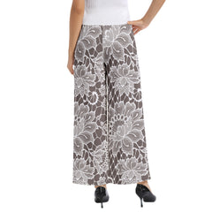 Elastic Waist Wide Leg Pant