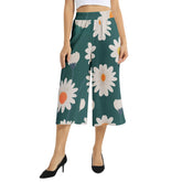 Elastic Waist Capris Wide Leg Pant