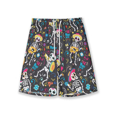 Men's All-Over-Print Hawaiian Swim Shorts