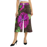 Elastic Waist Capris Wide Leg Pant