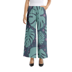 Elastic Waist Wide Leg Pant