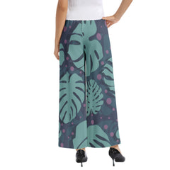 Elastic Waist Wide Leg Pant