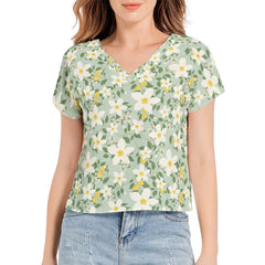 Batwing Sleeve V-Neck Top